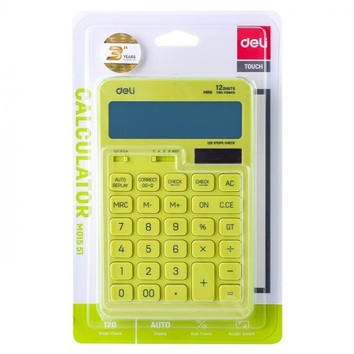 Калькулятор настольный Touch, салатовый 12-разр.